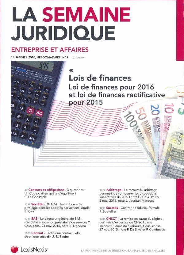 La semaine juridique: entreprise et affaires 표지이미지